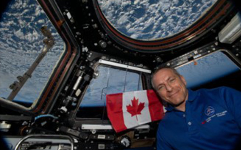 View from cupola with Canadian astronaut David Saint-Jacques